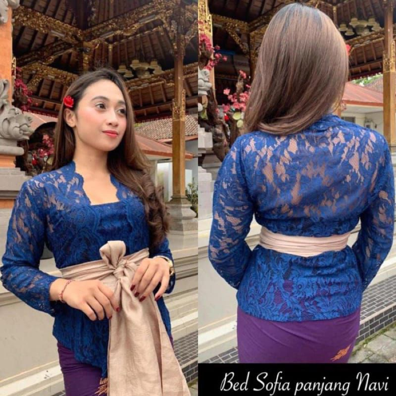 Jual Kebaya Modern Brukat Bali Melar Atasan Kebaya Brukat Kutu Baru