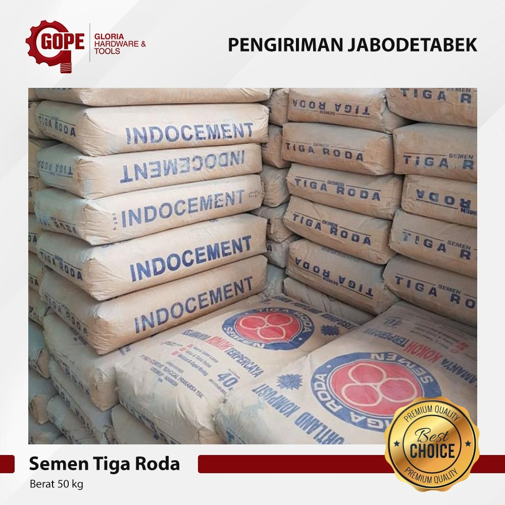 Jual Semen Tiga Roda Portland Kemasan Sak Berat 50 Kg | Shopee Indonesia