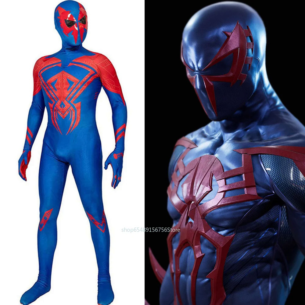 Jual 2099 Miguel O'hara Spiderman Jumpsuits Cosplay Costume Spiderman ...