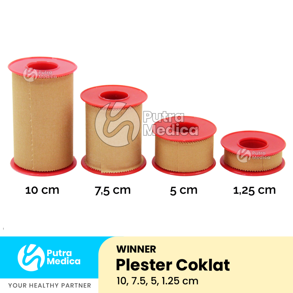 Jual Winner Plester Coklat Roll 5cm x 4,5m / Plaster Kain Gulung ...