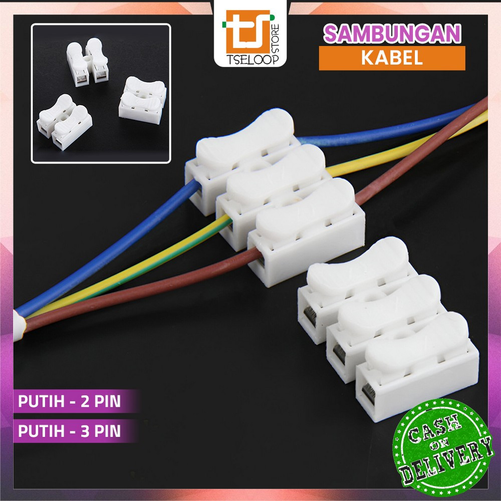 Jual OFM-C1077 Konektor Kabel Listrik 2pin 3pin Quick Connect Terminal ...