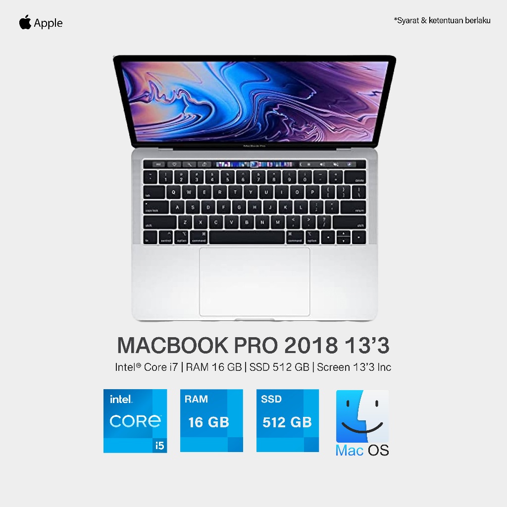 MacBook Pro2018 8GB 512GB 箱有り