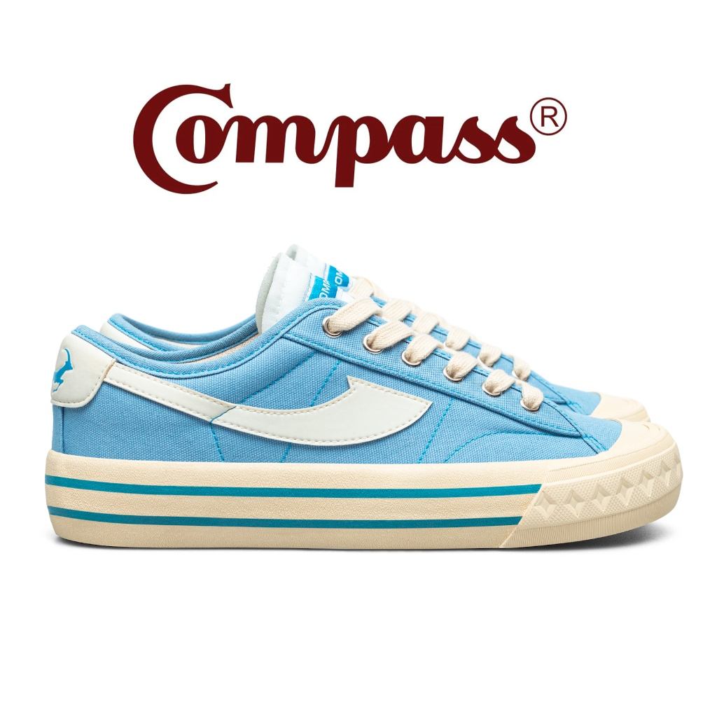 Jual Sepatu Compass Retrograde Low Baby Blue Cyan/Biru Putih | Shopee ...
