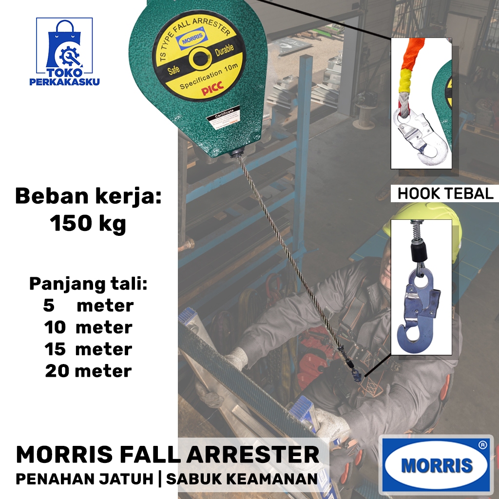 Jual MORRIS FALL ARRESTER | PENAHAN JATUH | SABUK KEAMANAN | Shopee ...