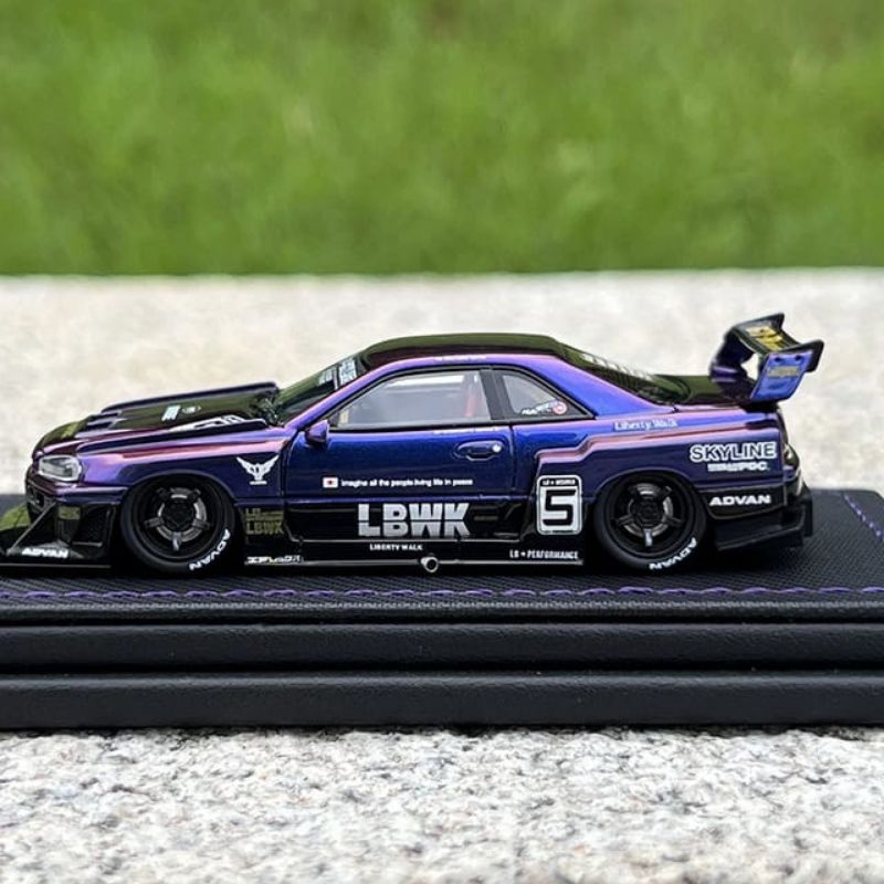 Jual CM MODEL 1:64 Nissan R34 Skyline GTR LBWK Super Silhouette ...