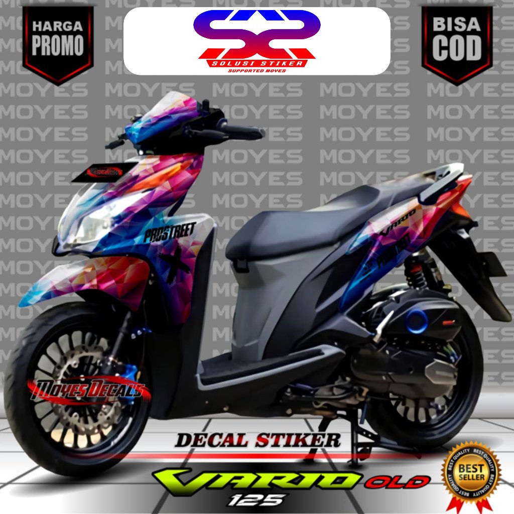 Jual Stiker Decal Motor Vario Old 125 Variasi Fullbody Motif Abstrak ...