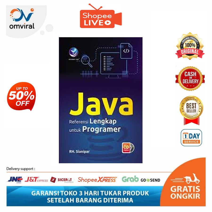 Jual Buku Coding Pemrograman Java Dasar referensi lengkap untuk ...