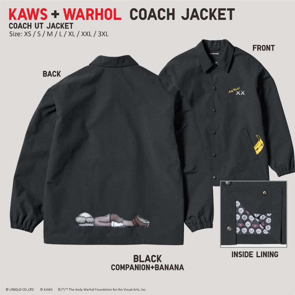 UNIQLO　KAWS コーチジャケット2枚セット KAWS + Warhol Coach Jacket | UNIQLO US