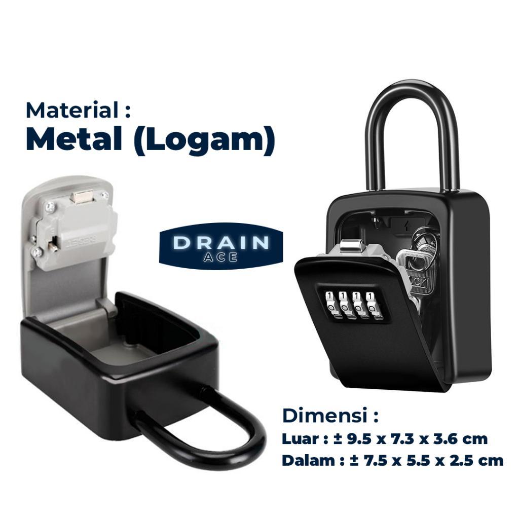 wall mount box with lock and key