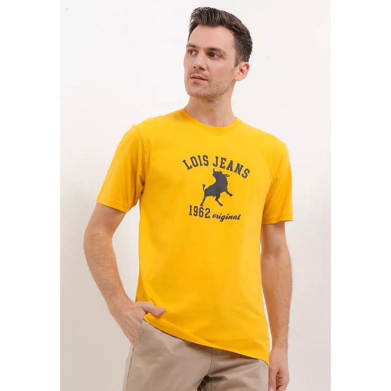 Lois Logo Color block Kaos Pria main image 1