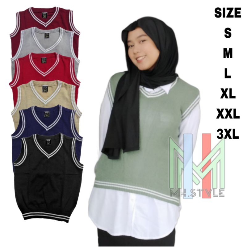 Jual ATASAN ROMPI RAJUT MOTIF LIST SD SMP SMA PRIA / PEREMPUAN | Shopee ...