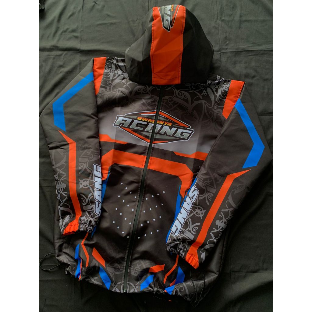 Jual JAKET RACING TASLAN WATERPROOF CUSTOM DESIGN SESUAI PERMINTAAN ...