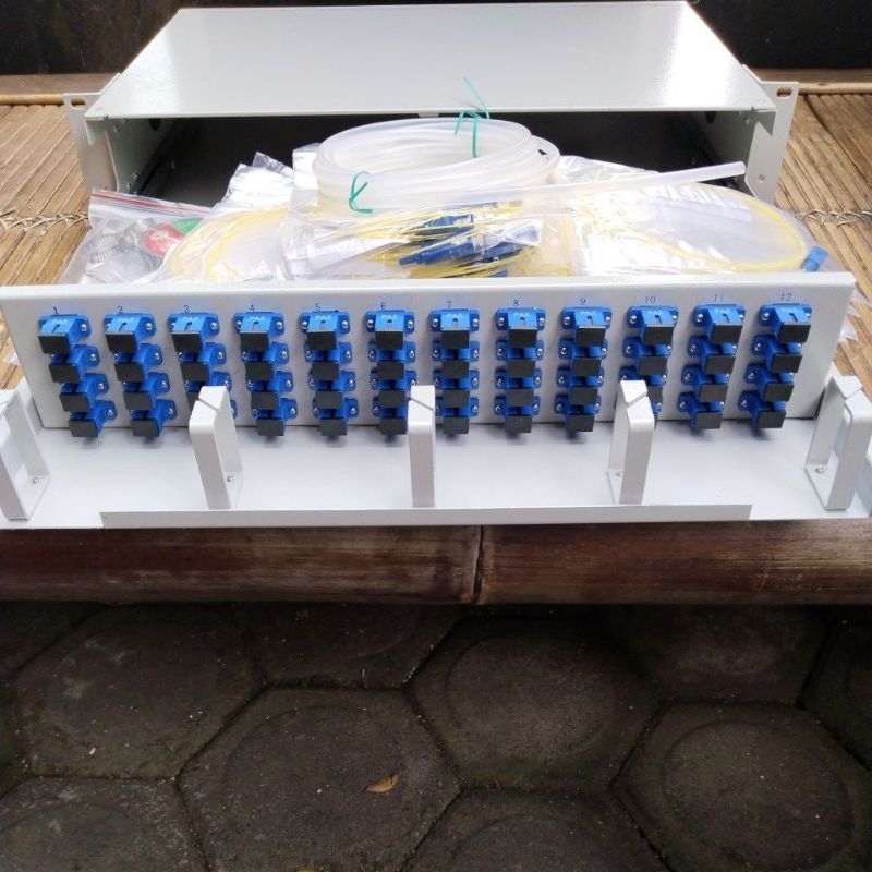 Jual Otb 48 core merk paz type SC UPC lengkap pigtail paz 0,9 mm ...