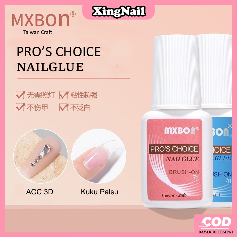 Jual [COD] ORIGINAL MXBON NAIL GLUE EXTENSION 7gr Lem Kuku Palsu Lem ...