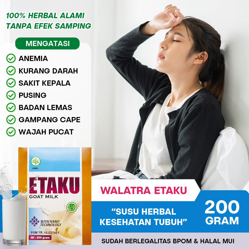 Jual Etaku Susu Anemia Penambah Hb Rendah Kurang Darah Badan Lemas Lesu ...