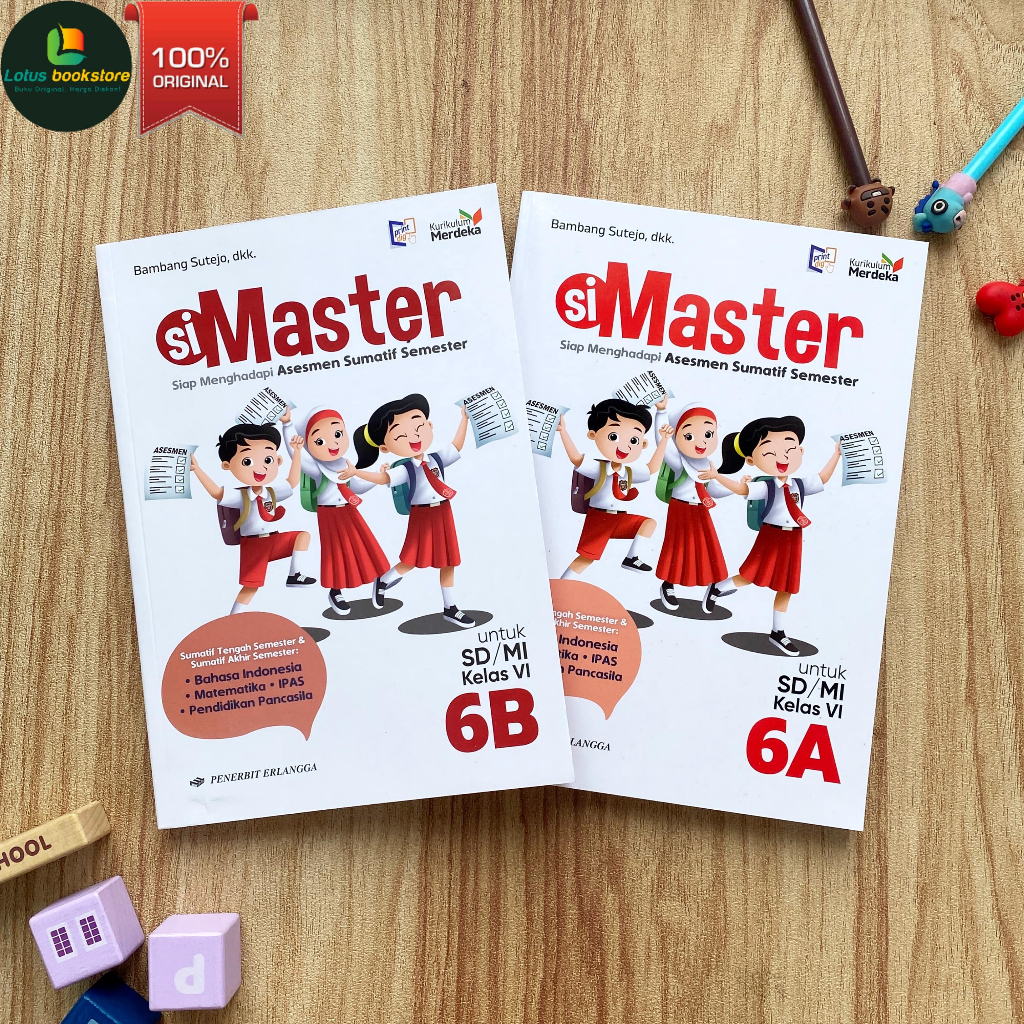 Jual Simaster SD MI 6A 6B - Kurikulum Merdeka - Penerbit Erlangga ...