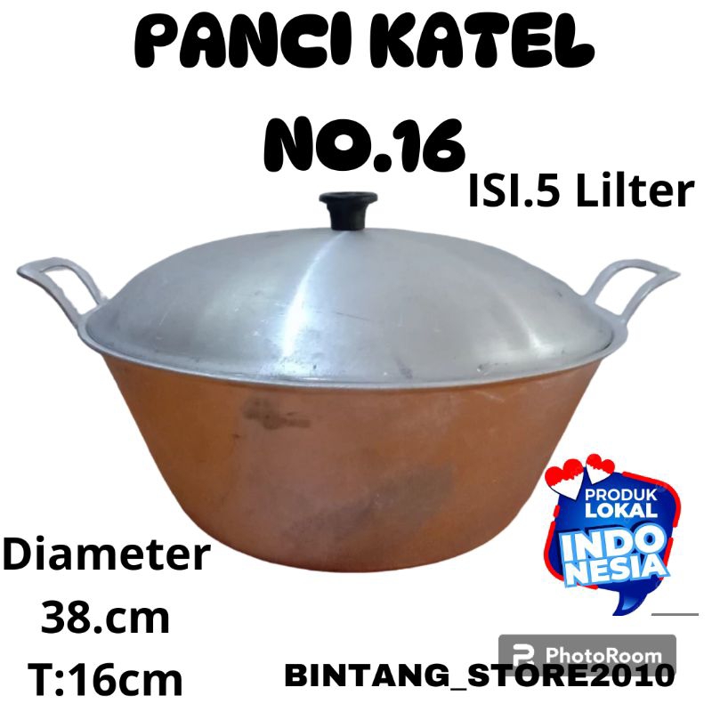 Jual Citel Panci Katel Serbaguna No.16 Aluminium Tebal Anti Lengket ...
