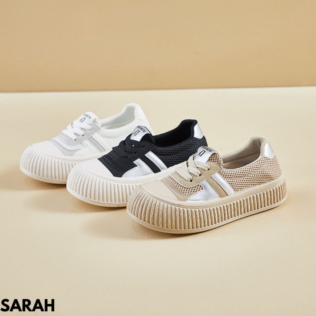 Jual FINDME 36-40 Sarah Sepatu Sneakers Wanita Kekinian Bahan Mesh ...