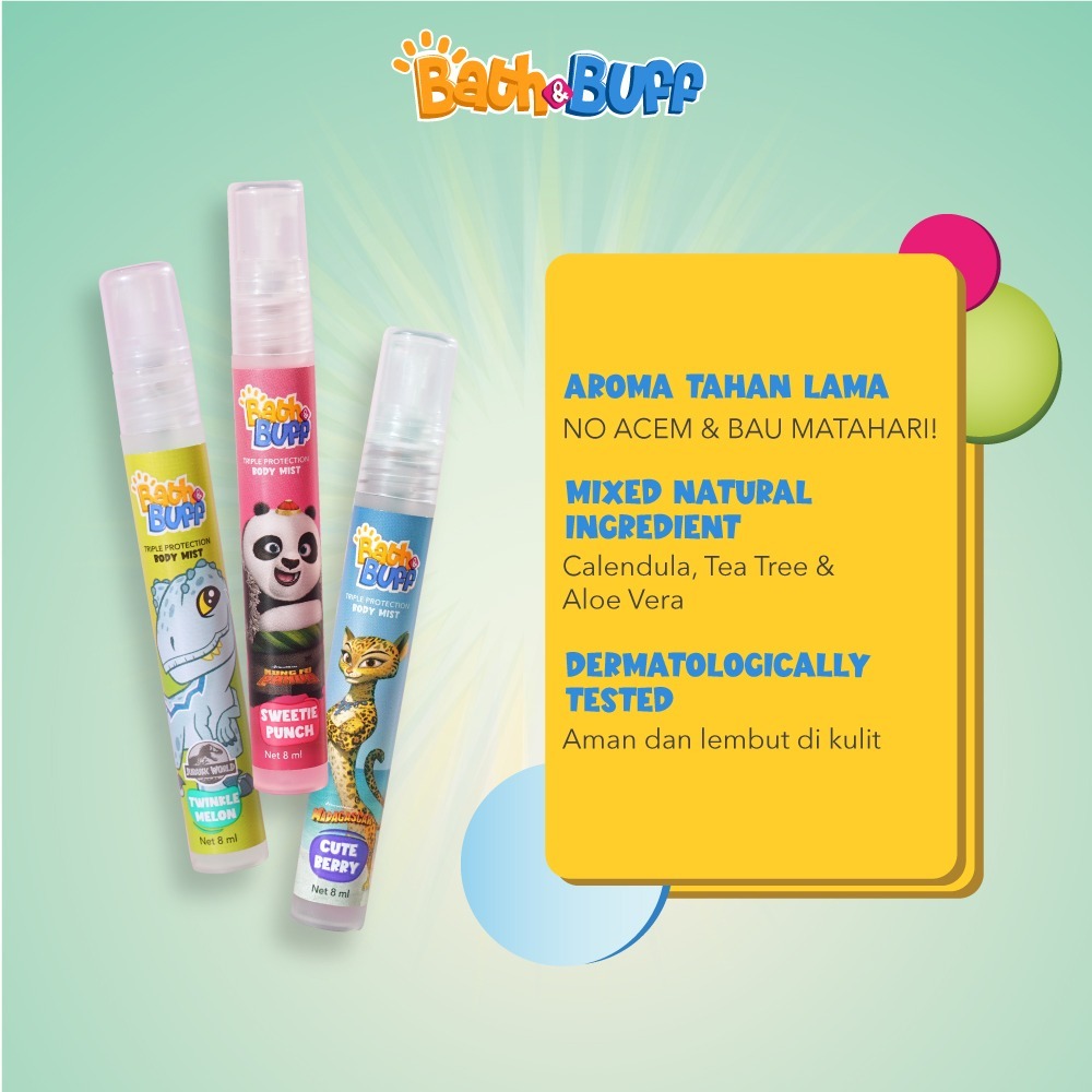 Jual Bath & Buff on the go Body Mist 8ml x 3pcs | Shopee Indonesia