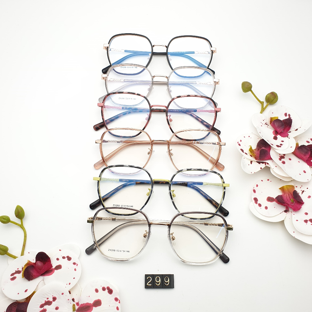 Jual FRAME ZY299/KACAMATA FASHION WANITA/PRIA BENING NORMAL/KACAMATA ...