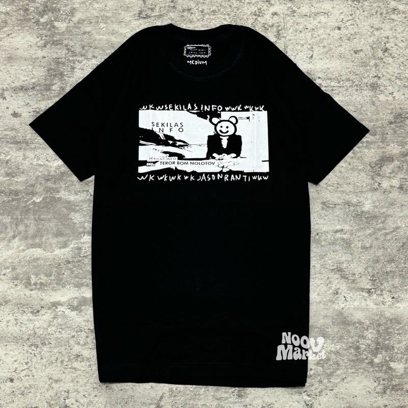 Jual Jason Ranti - Sekilas Info Tshirt - Black | Original Merchandise ...