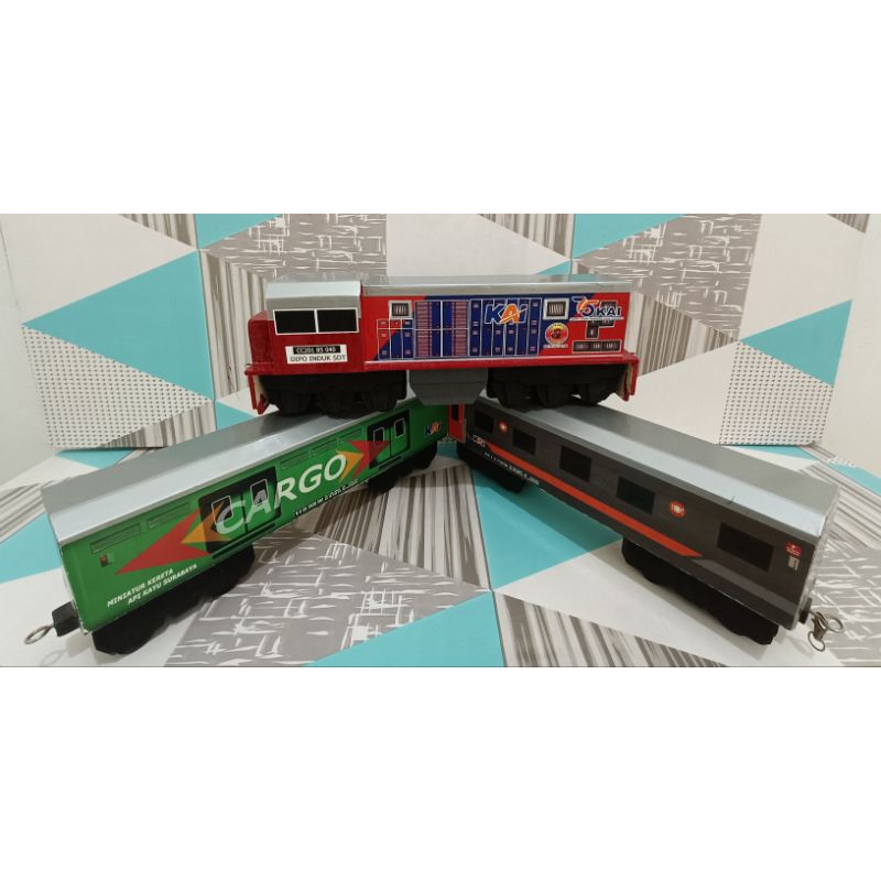 Jual Miniatur Kereta Api Lokomotif Cc201 Tahun 1998 2 Gerbong