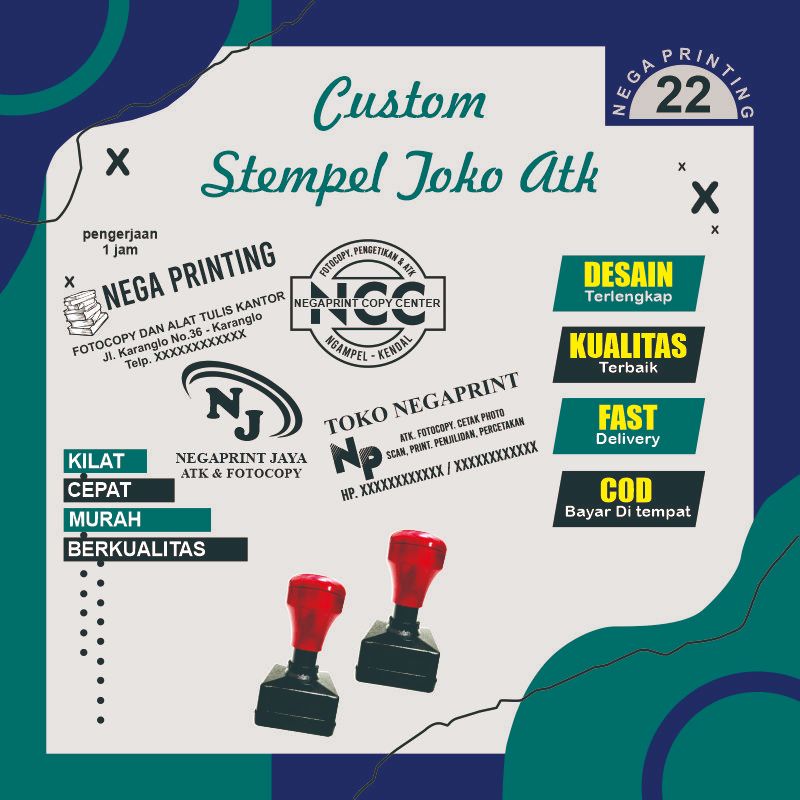 Jual Stempel Toko ATK / Stempel alat tulis kantor | Shopee Indonesia