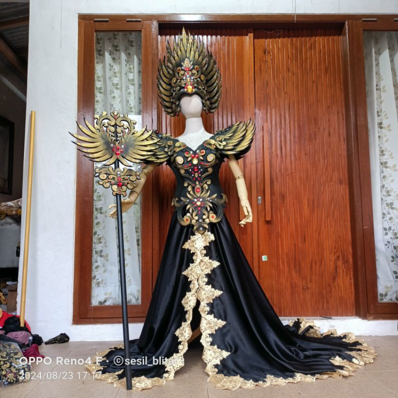 Jual KOSTUM KARNAVAL RATU GOLD HITAM Shopee Indonesia