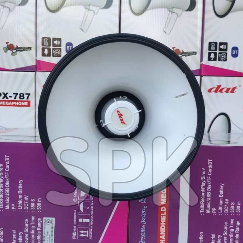 Jual Megaphone Speaker Corong Toa DAT PX 787 + Battery Charger | Shopee ...
