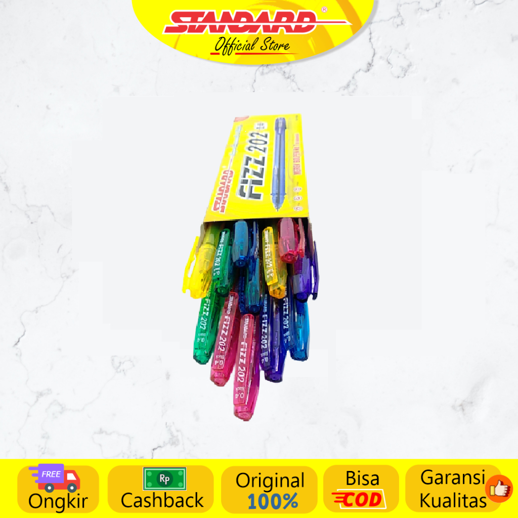 Standard - Pulpen Fizz 202  0.4 ( Alat Tulis / Pen / Ballpoint / Pena ) (3)