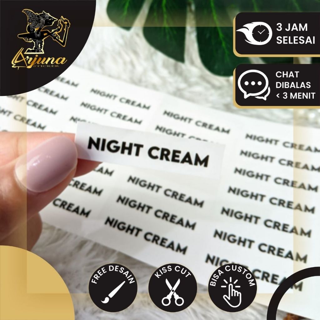 Jual SPV 1 8-15 Arjuna Cetak Stiker Vinyl Kotak Label Makanan Print ...