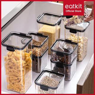 Eatkit Toples Kedap Udara Bening Cereal Penyimpanan Kontainer Food Storage Jar Container
