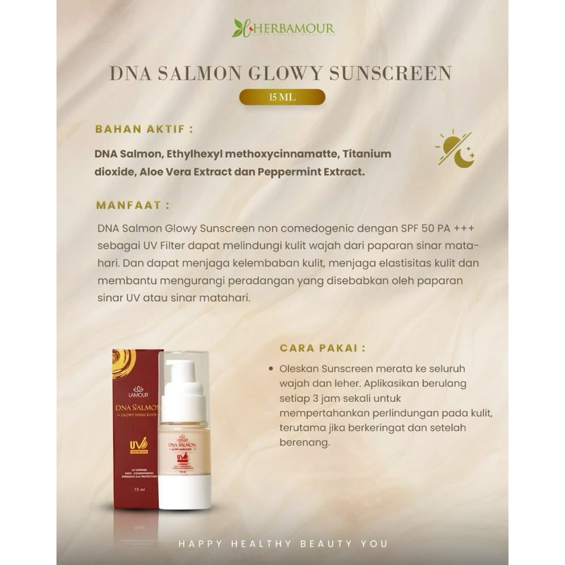 Jual DNA salmon sunscreen by lamour | Shopee Indonesia