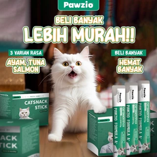 PAWZIO 20pcs/50pcs 3 Varian Creamy Cat Strips Snack Kucing Cemilan Kucing