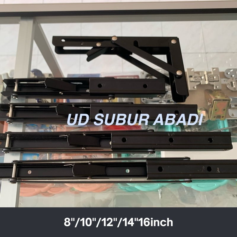 Jual Bracket Engsel Siku Lipat Rak Meja Lipat Dinding 20CM-25CM-30CM ...