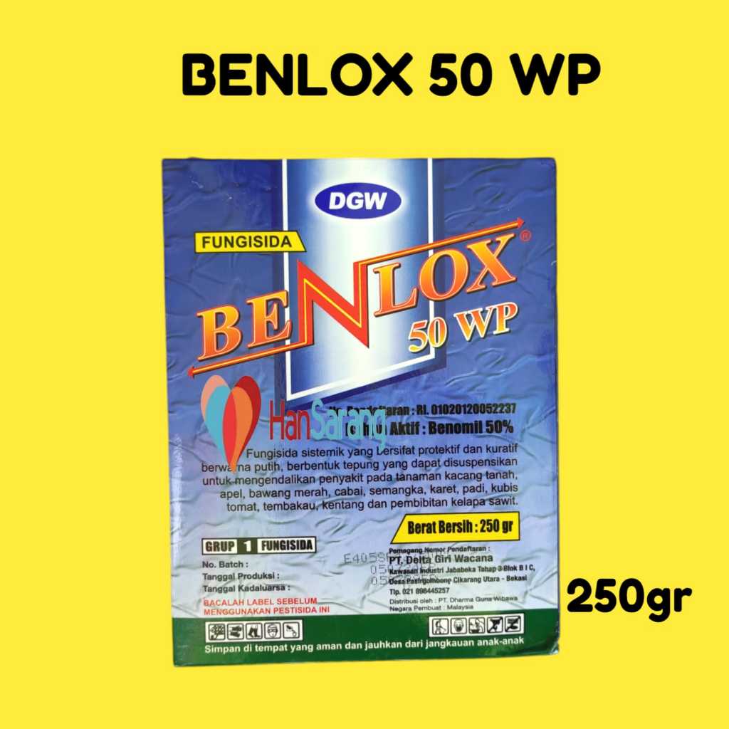 Jual BENLOX Benomil 50 WP 250 Gram Fungisida Sistemik | Shopee Indonesia
