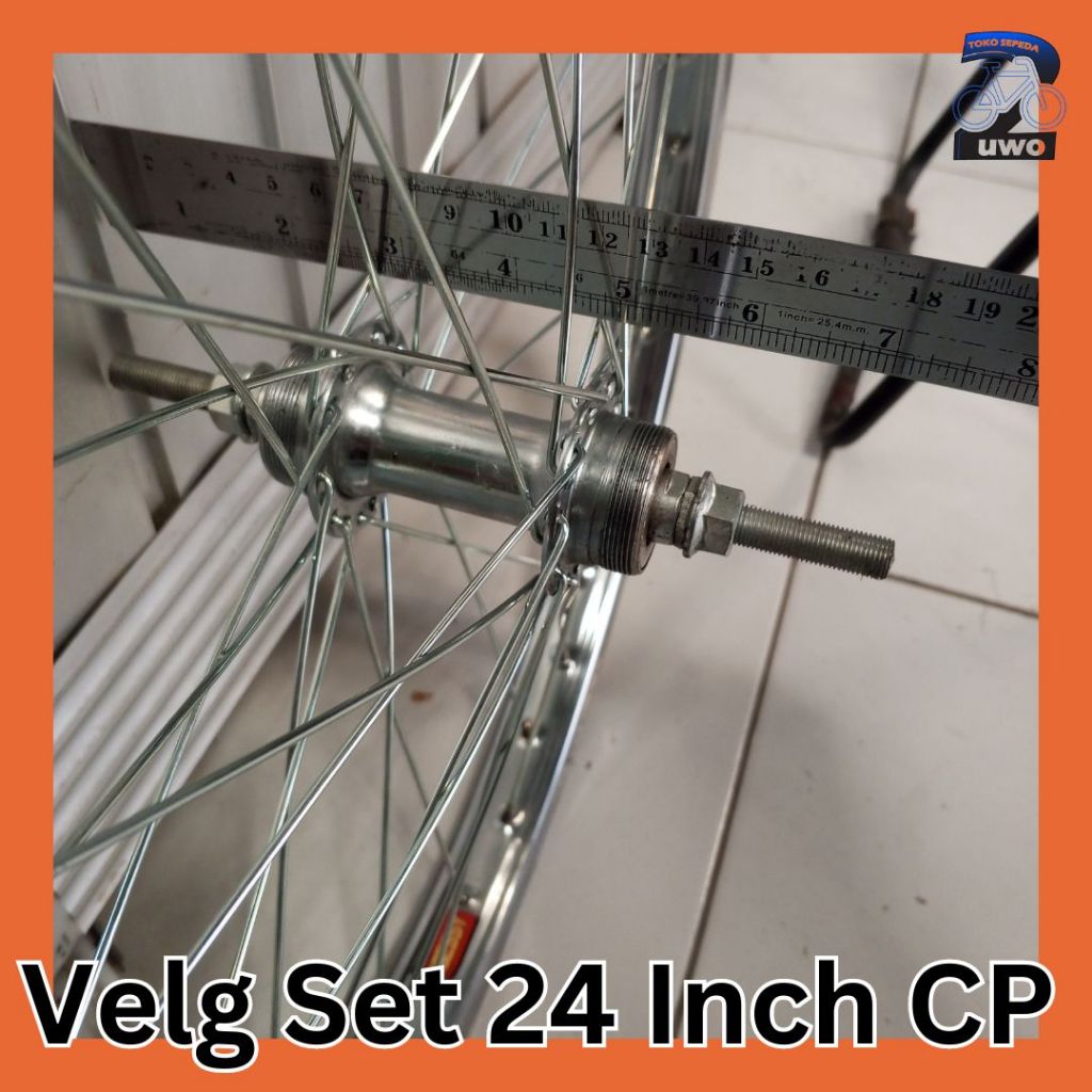 Jual Velg/Rims Steel/Besi MURAH JADI siap PAKAI untuk Sepeda Ukuran 24 ...