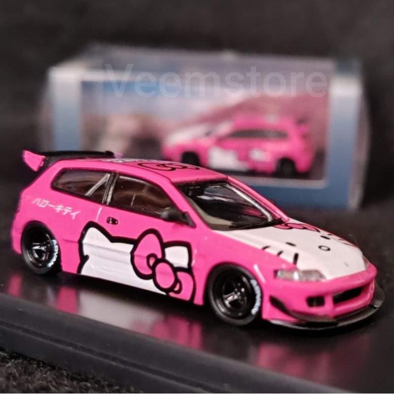 Jual Die Cast 1:64 Honda Civic Estilo Rocket Bunny EG6 Hello Kitty ...