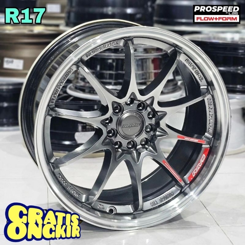 Jual Velg mobil racing r17 CE28 FLOW FORMING LEBAR 8 velg mobil ring 17 ...