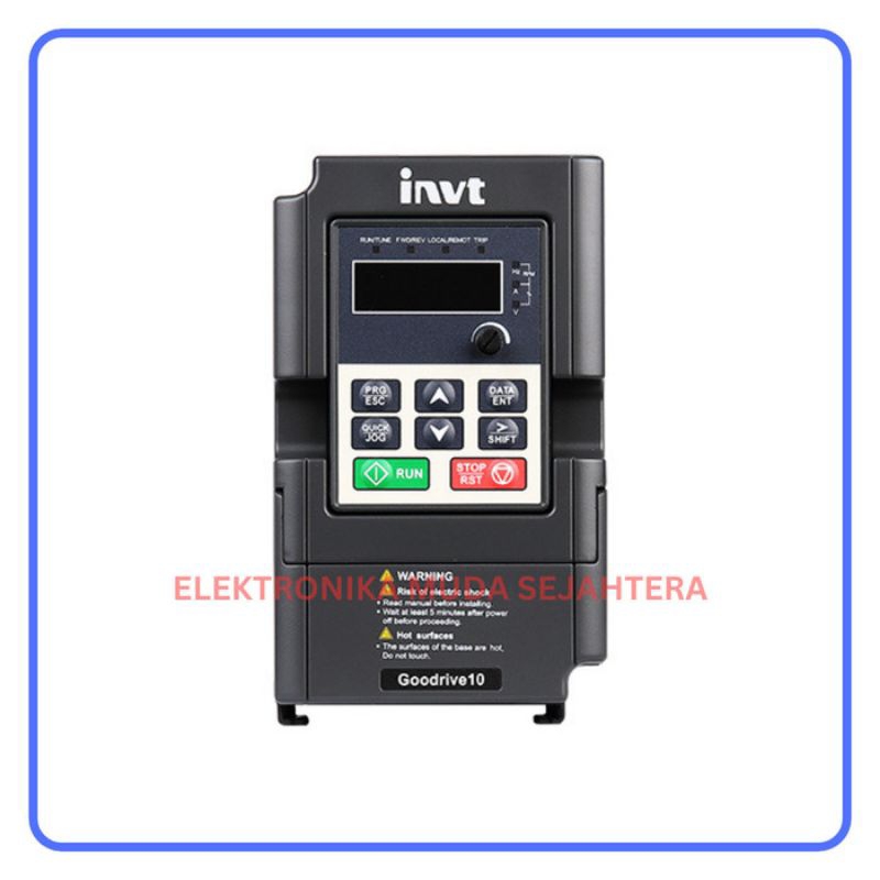 Jual Inverter INVT 0.75KW 380V 3Phase 1HP VFD Variable Frequency Drive ...