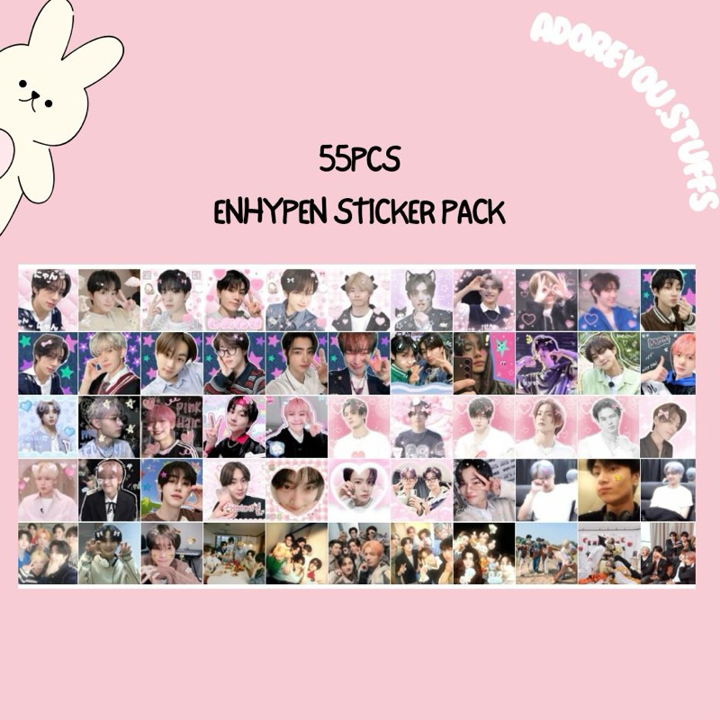 Jual (55pcs) ENHYPEN STICKER KPOP / STICKER FREEBIES / STICKER DECO ...