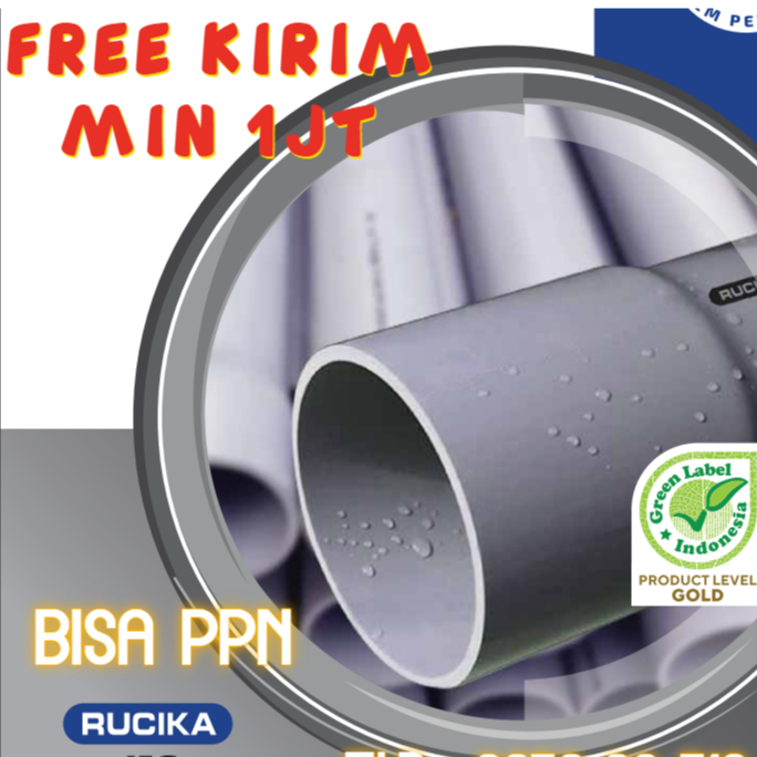 Jual Pipa AW / VP JIS 2 RUCIKA abu-abu atau INTILON 4 meter Setara ...