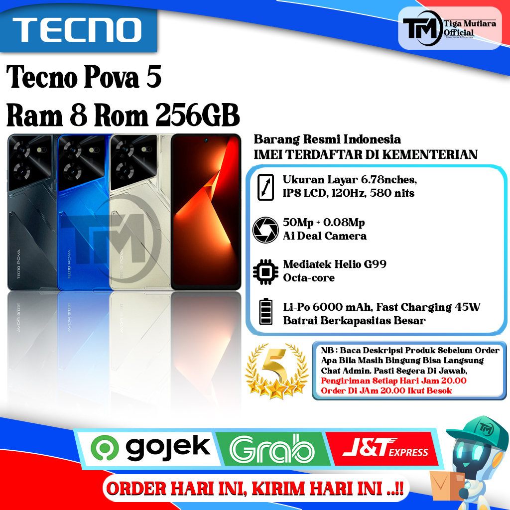 Jual Tecno Pova 5 Harga Terlengkap & Harga Terbaru Juli 2026 | Shopee ...