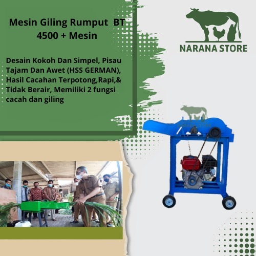 Jual Mini Chopper Mesin Pencacah Rumput Pakan BT 4500 + Mesin | Shopee ...