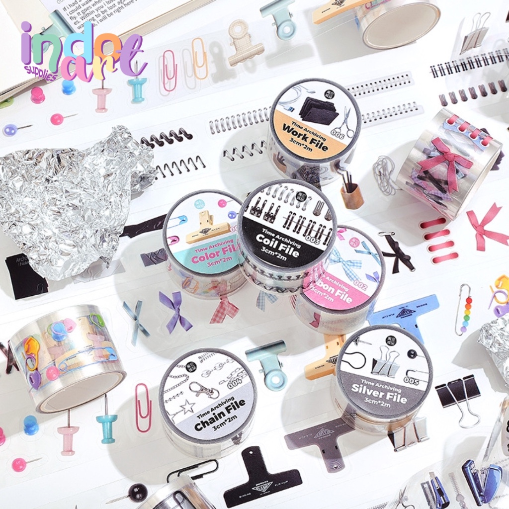 Jual (IAS) WS17 - Sticker Roll Model Washi Tape Sticker Deco Journal ...