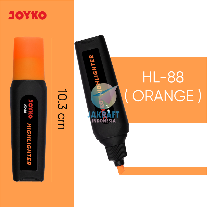 Stabilo Joyko HL-88 Neon Colors Body Black Series - oren
