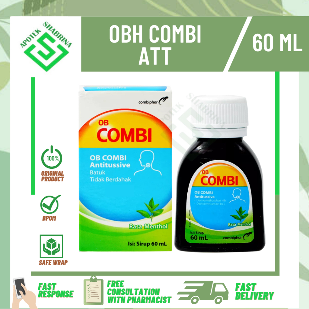 Jual OBH ANTITUSIF 60 ML/ OBAT BATUK KERING GATAL TENGGOROKAN | Shopee ...