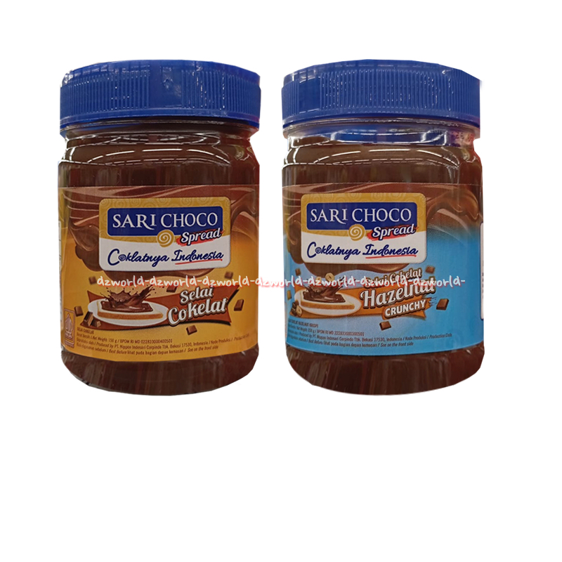Jual Sari Choco Spread 150gr Coklatnya Indonesia Selai Cokelat Hazelnut ...