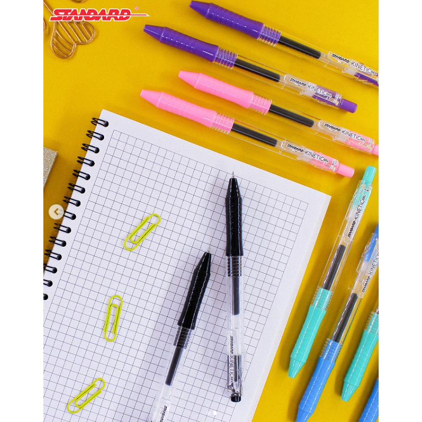 Standard - Pulpen Kinetic 0.38 Gel ( Alat Tulis / Pen / Ballpoint / Pena ) (3)