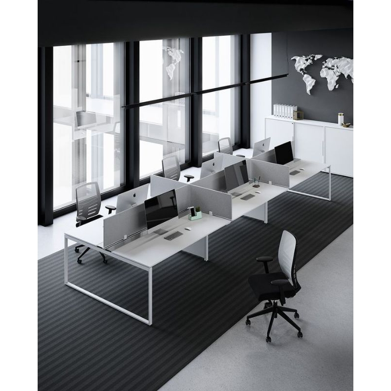 Jual meja kerja cubical 8 orang- meja 8 nakas -meja kerja partisi ...